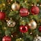 40ct. 3" Red & Gold Shatterproof Ball Ornaments